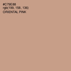 #C79E88 - Oriental Pink Color Image